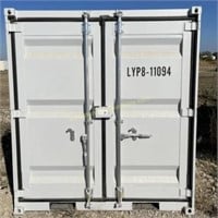 New/Unused 8' Shipping Container