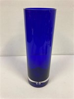 Cobalt Blue vase. 12” tall