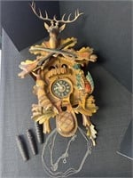 German Carved Black Forest cuckoo clock