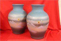 Pair of Signed Japanese Vases