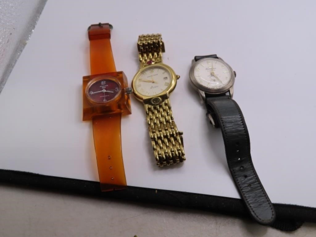 (3) vtg Anker Remington & Mink Wrist Watches as is