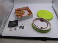 (4) New Boxed Jewelry Earrings ~ CHAMILIA Bracelet