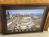 Framed Chicago New Soldier Field picture, 2003