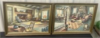 2 - 1941 S. Bender colonial home interior litho-
