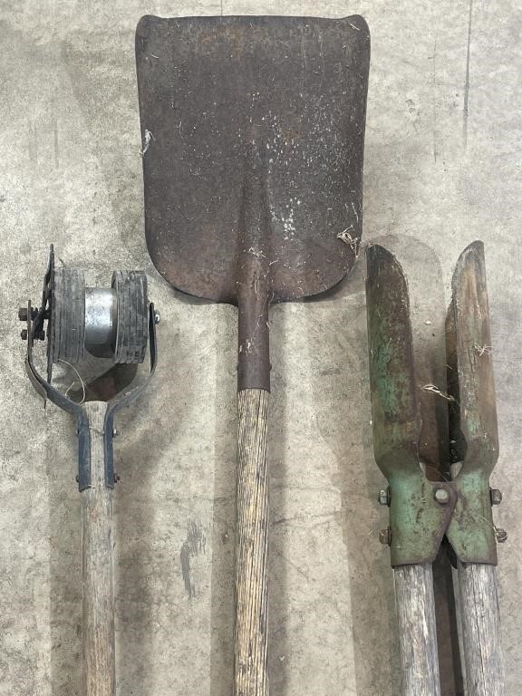 Post hole digger, edger, and shovel
