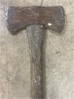 Wooden handle double axe
