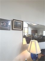 LARGE SOFA MIRROR, TWO PICTURES