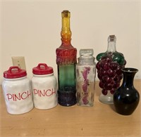 MISC JARS AND BOTTLES AND MORE
