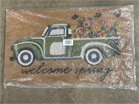 Welcome Spring Rug 30in x 18in