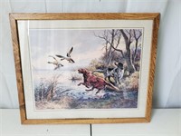 Dogs and Ducks Vicente Roso Art Print
