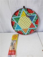 Wooden Toy Plane & Chinese Checkers