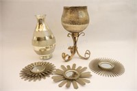 Selectio of Mantel Decor Glassware