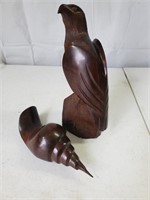 Wood Hand Carved Décor Pieces
