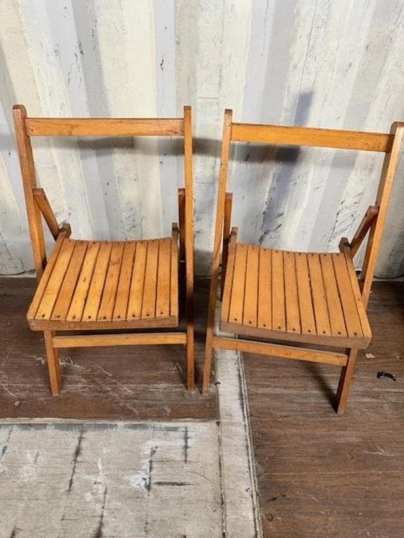 Wooden Fold up Chairs