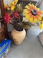 VASE WITH ARTIFICIAL FLOWERS
