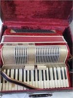 Red Marbled Accordion - Italy Works!