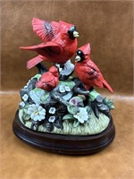 Beautiful Ceramic Bird Sculpture Music Box