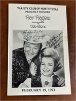 Autographed Roy Rogers and Dale Evans