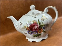 Vintage Ceramic Tea Pot Music Box