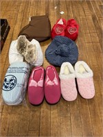 7 PAIRS OF SLIPPERS SIZE 7/8 - NEW