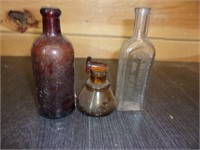 manchards peroxide old bottle and ink etc
