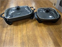 2 ELECTRIC SKILLETS