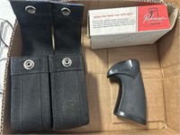 MAG HOLDER AND SMITH MODEL 19 RUBBER GRIPS