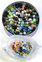 Large Lot Of Vintage Marbles 90's