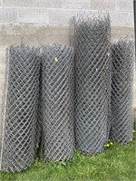 4 ROLLS OF CHAIN LINK FENCING