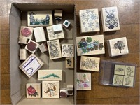 WOOD MOUNTED RUBBER STAMPS