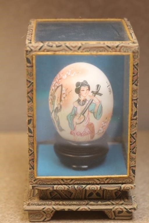 Oriental Egg Inside a Shadow Box