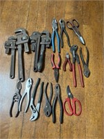 PIPE WRENCHES, PLIERS