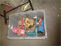HINGED LID TOTE OF TOOLS & MISC