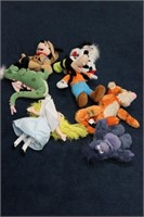 Lot of 7 Disney Stuffed Animals plus 4 Other