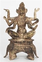 Iron Hindu Goddess Vasudhara Figure.