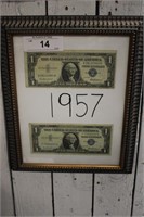 SET OF 2 1957 $1 SILVER CERTIFICATES