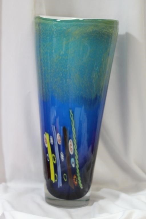 A Millifiori Artglass Vase