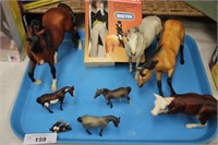 9PC COLLECTION OF BREYER HORSES PLUS