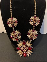 Rhinestone Red Fashion Necklace