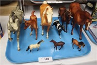 9PC COLLECTION OF BREYER HORSES