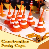 CONSTRUCTION CONES CUPS 8 PACK