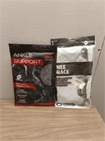 ANKLE SUPPORT & KNEEE BRACE M