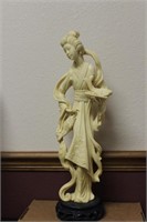 A Resin Oriental Lady on Stand