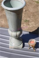 Large Vase & Cherub Votive Candle Holder
