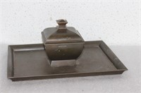 A Bronze Inkwell