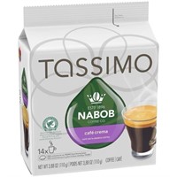 TASSIMO NABOB CAFE CREMA COFFEE 110 GM BB NOV 2024