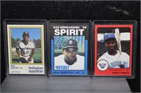 (3) Ken Griffey, Jr. Minor League Cards