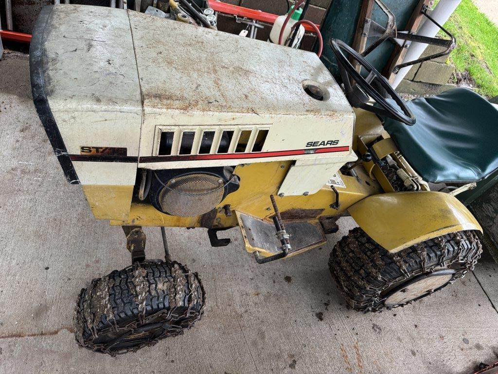 Sear ST/16 Tractor with extra motor, Blade,