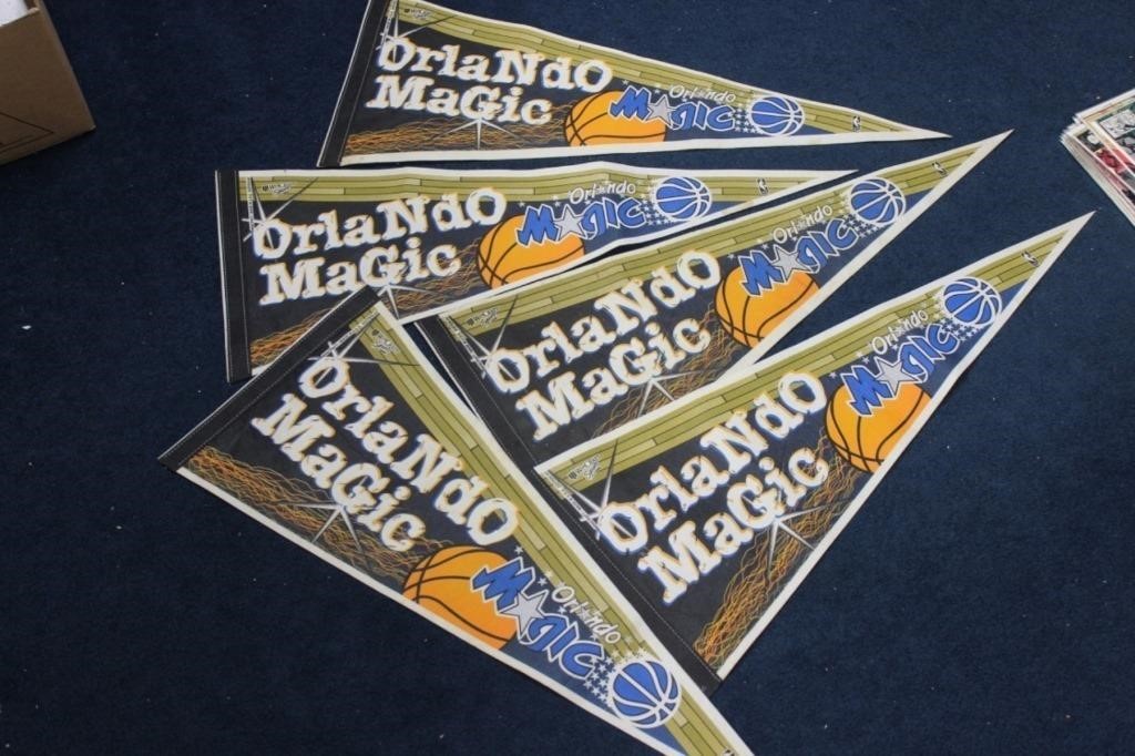 A Lot of 5 Orlando Magic Pennants