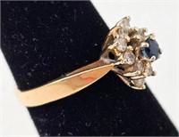 14K Sapphire Ring